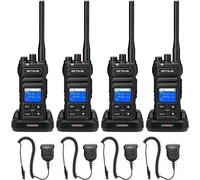 Retevis NR630S Radio longue portée, étanche IP67, réduction du bruit de l'IA améliorée, 2800mAh, écran LCD, talkie-walkie pour les groupes