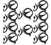 Retevis R111 G-Form Radio Headset Volume Adjustable Headphones Compatible with Walkie Talkie RT24 RT21 RT22 RT27 RT617 10 pcs