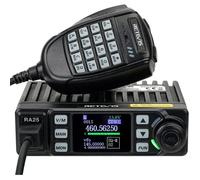 Retevis RA25 Émetteur-récepteur Mobile, Double Moniteur,5W/20W,500 Canal, FM Radio, 5Tonalité/2Tonalité/DTMF, 1.44 inch TFT