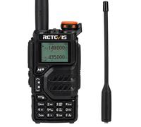 Retevis RA79 Talkie Walkie Professionnel, Radio Amateur Double Bande avec Synchronisation des Canaux, Réception Air Band, Radio Portable Batterie 1400 mAh, Talkie Walkie Longue Portée, Chasse (1 Pcs)