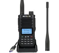 Retevis RA89 Amateur Radio, Double Bande Haute Puissance, Talkie Walkie Étanche IP68, Batterie 2500mAh, VFO, Rechargeable de USB