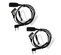 Retevis Radio Écouteur VOX, Talkie Walkie Oreillette avec Bobine, Compatible RT24 RT27 RT622 RB618, Baofeng UV5R 888S, Kenwood, eSynic, HYT, etc, Oreillette Mains Libres (2 Pcs)