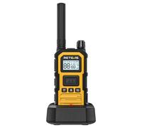 Retevis RB648 Plus Talkie Walkie Professional, Radio Bidirectionnelle Étanche IP67, Double PTT, 2000mAh Type C, Vibration D'appel, Robuste Talkie Walkie pour Ferme Industrielle (1 Pièce, Jaune)