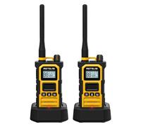 Retevis RB648 Pro Talkies Walkies Longue Portée, Radio Bidirectionnelle Étanche IP67, Qualité Audio Améliorée, 2800mAh, Talkie Walkie pour Adultes pour Chantiers et Usines (Jaune, 2 pièces)