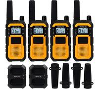 Retevis RB648 Radio haute performance, étanche IP67, antichoc, talkie-walkie robuste, double PTT, VOX, radio rechargeable pour les entrepreneurs