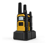Retevis RB648 Talkie Walkie, Imperméable Radio Bidirectionnelle Longue Portée IP67, Anti-Chute, Anti-poussière, PMR446, Double PTT, 2000mAh, Talkies-Walkies pour Agriculture (2 Pièces, Jaune)