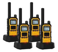 Retevis RB648P Talkie Walkie Professionnel Longue Portée, IP67 Étanche, 2000mAh Type C, pour Environnements Difficiles(4 Pièces)