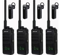 Retevis RB689 Talkie-Walkie Grande portée, radio avec oreillette Bluetooth, 2600mAh, fonction de copie sans fil, affichage LED, USB, pour les entrepreneurs