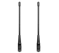 Retevis RHD701 Antenne VHF/UHF Double Bande SMA-F Antenne à Gain Élevé Compatible avec Talkie Walkie RT86 RT21 RT5 RT5R Baofeng BF-888S UV-5RUV-5RA UV-5RB UV-5RC UV-5RE (2 Pcs)