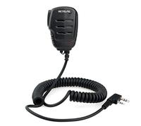 Retevis RS111 Talkie Walkie Haut-Parleur Microphone 2 Broches Compatible avec Talkie Walkie Retevis RT24 RT27 RT22 RT3S RT5 RT5R RT28 Baofeng UV-5R BF-888S Kenwood WOUXUN TYT (1 pcs)