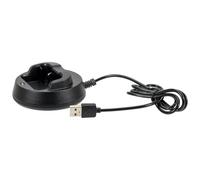 Retevis RT24/H777 Chargeur pour Talkie Walkie, Station de Charge de Remplacement d’Origine avec Prise USB, Compact et Résistant, Compatible avec RT24 H777S, pour Usage Professionnel, Noir (1 Pièce)