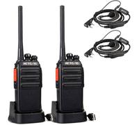 Retevis RT24V talkie-walkie, 149 MHz ensemble de radios professionnelles rechargeable avec casque et station de chargement