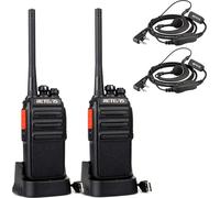 Retevis RT24V Talkies-walkies Freenet, 16 canaux Talkies-walkies rechargeables avec fonction d'économie d'énergie, avec oreillette et station de charge USB pour la maison