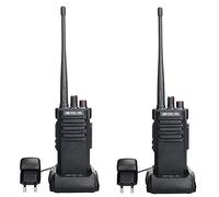 Retevis RT29 Talkie Walkie Longue Portée, Professionnels Talkie Walkie Radio avec 3200 mAh, 16 Canaux CTCSS/DCS VOX, Rechargeable Radio Bidirectionnelle pour Sécurité, Logistique (Noir, 2Pcs)