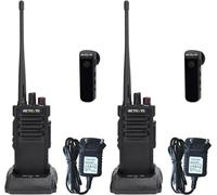 Retevis RT29D Talkie-walkie numérique, Radio étanche, IP67, Bluetooth, Bon cryptage, 3200 mAh, Talkie-walkie DMR longue portée pour hôtel, sécurité(Noir, 2 pièces)