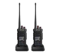 Retevis RT29S Talkie Walkie Longue Portée, Protection IP67, Écran LCD, Réduction du Bruit, Double Veille, 2800 mAh Haute Puissance, pour véhicule de Secours(Paquet de 2)