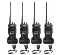 Retevis RT29S Talkie Walkie Professionnel, Écran LCD, IP67 Étanche, Suppression Intelligente du Bruit, 2800 mAh, Appel de Groupe Longue Portée, Parcs logistiques et usines(Paquet de 4)