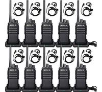 Retevis RT617 Talkie Walkie PMR446 sans Licence (5Pcs/10Pcs Option) - Longue Portée 3km, VOX, Squelch, Batterie 1200mAh Rechargeable, Compatible CE pour Ecole, Sécurité, Logistique (Noir)
