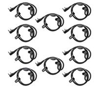 Retevis RT622 Talkie Walkie Oreillette, 2 Pin Anti-Effusion Crochet d'oreille à Fil Unique Casque, Compatible RT24 RT27 RT28 Proster BF-888S UV-5R Radio Bidirectionnelle (10 Pack)