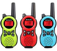 Retevis RT638 Set de 3 talkies-walkies, Radio pour enfants, Grande portée,Lampe de poche VOX 16 canaux, Cadeaux jouets pour anniversaire Pâques Excursion