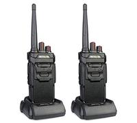 Retevis RT648 Talkie Walkie Professionnel, Talkie Walkie Étanche IP67, sans Licence PMR446 Rechargeable, Robuste Longue Portée Radio Bidirectionnelle pour Chantier Extérieur (Noir, 2Pcs)