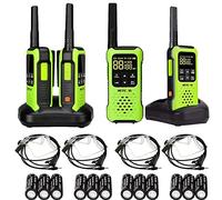 Retevis RT649P Talkie Walkie, Etanche IP67, Rechargeable, Oreillette, PMR446, Alarme SOS, VOX, Longue Portée Talkie Walkie pour Centre Aquatique, Kayak (2 Paires, Vert)