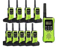 Retevis RT649P Talkie Walkie, IP67 étanche, 1200 mAh Rechargeable PMR radio, SOS alarme talkie-walkie set de 4 pour le kayak, le surf, la pêche