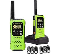 Retevis RT649P Talkie Walkie pour Adultes, IP67 Étanches, Flotteur, PMR446 sans Licence, SOS, VOX, Lampe de Poche, Talkie-Walkie pour Ski, Pêche, Sports Nautiques Activités de Groupe(1 Paire, Vert)