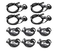 Retevis RT668 Oreillette Talkie Walkie, 2 Pin, Compatible RT24 RT27 RT21 Baofeng UV-5R Plus BF-888S Combogame Radioddity GA-2S, Écouteur d'oreille, Casque de Sécurité (10 pcs)