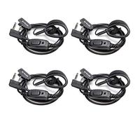 Retevis RT668 Oreillette Talkie Walkie, 2 Pin, Écouteur d'oreille, Casque de Sécurité, Compatible RT24 RT27 RT21 Baofeng UV-5R Plus BF-888S Combogame Radioddity GA-2S Zeadio (4 pcs)