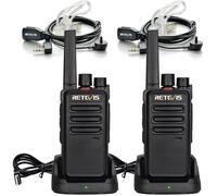 Retevis RT668 Talkie Walkie Longue Portée 3 km, Talkie Walkie Rechargeable, Base de Chargement et Batterie, VOX, pour Randonnées
