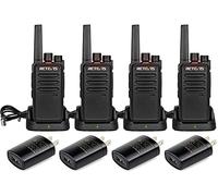 Retevis RT68 Walkie Talkies for Adults, 2 Way Radios Long Range, Hands Free, 1200mAh Battery, Portable Walkie Talkie Rechargeable with USB Charging Base, for Hunting Hiking (4 Pack)