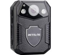 Retevis RT77 Caméra de corps Mini HD 1080P 21MP Caméra de police Caméra vidéo portable Champ de vision 150° Sécurité Vision nocturne IR Détection de mouvement 2650 mAh (16 GB)