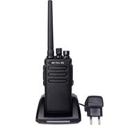 Retevis RT81 Radio longue portée, DMR Talkie-walkie numérique, IP67 étanche, avec batterie, radio portable Radio amateur pour les chantiers, les entreprises, la logistique (Noir, 1 pièce)