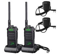 Retevis RT86 Talkie Walkie Longue Portée, Talkie Walkie pour Entrepôts | Talkie-Walkie Professionnel, 2600mAh Charge USB, Fonction VOX, Walkie Talkies pour Fabrication, Entrepôts (Noir, 2Pcs)