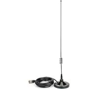 Retevis Rt95 Mobile antenne double bande Mobile VHF/UHF (144/Sma-f) Base-load Aimant et fixation RG58 C/U Câble coaxial avec Sky +/PL259 connecteur pour Ham radio mobiles (lot de 1)