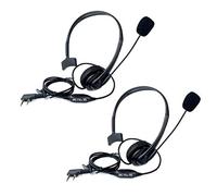 Retevis Talkie Walkie Casque 2 Pin Écouteur Oreillette Compatible avec Talkie Walkie RT24 RT27 RT29 H777 Baofeng UV-5R BF-888S Kenwood PUXING WOUXUN HYT TYT (2 pcs)