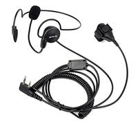 Retevis Talkie Walkie Écouteur 2 Broches Casque avec PTT du Doigt Oreillette Compatible avec Talkie Walkie RT24 RT22 RT27 RT28 RT81 Kenwood HYT WOUXUN (1 pcs)