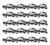 Retevis Talkie Walkie Écouteurs 2 Broches Tube Acoustique Transparent Oreillette Compatible avec Talkie Walkie RT24 RT27 RT622 Baofeng UV 5R BF-888S Kenwood Radio Oreillette (20 Pcs)