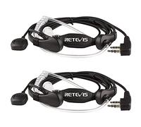 Retevis Talkie Walkie Laryngophone Oreillette Écouteur Casque Compatible avec Talkie Walkie RT24 RT27 RT617 RT618 Baofeng UV-5R BF-888S Kenwood WOUXUN (2 pcs)