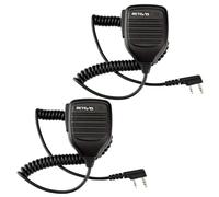 Retevis Talkie Walkie Micro 2 Broches Haut-Parleur Microphone Compatible avec Baofeng UV-5R BF-888S BF-88E RT24 RT27 RT622WOUXUN Kenwood TYT HYT Talkies Walkies pour la Chasse et Le Tir (2 Pcs)