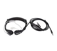 Retevis Talkie Walkie Micro Gorge Rétractable Gorge Tube Acoustique Couvert Casque 1 Pin 3.5mm Talkie Walkie Casque avec Doigt PTT Compatible avec Samsung Galaxy Note HTC (1 PCS)