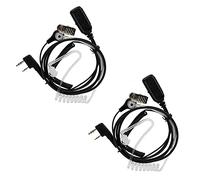 Retevis VOX Lot de 2 oreillettes mains libres pour talkie-walkie acoustique, compatibles avec Retevis RT22 RT21 H-777 RT68 RT19 H-77S RT22S radio bidirectionnelle avec tube hélicoïdal