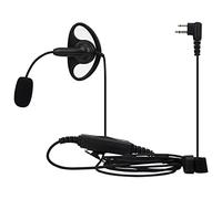 Retevis Walkie Talkie Auriculares Con Micrófono Boom en Forma de D Doble PTT Compatible Con Motorola CP040 CP140 GP300 GP2000 mag One A8 HYT TC500 etc. Auricular Walkie Talkie de 2 Pines