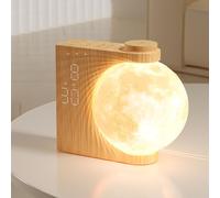 RETEYUNG Réveil et Veilleuse Enfant avec Simulateur d'Aube - Réveil Lumineux avec 15 Sonneries, Fonction Snooze, 8 Couleurs RGB, 10 Sons Naturels avec Minuterie - Cadeau pour Filles, Garçons