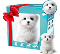 RETGJNC Ce Chien Robot Intelligent et réaliste Marche, aboie et remue la Queue, ce Qui en Fait Un Choix idéal pour Les Amoureux des Animaux.