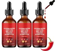 Rethes Gouttes de poivre de Cayenne, gouttes Aeluro Cayenne, liquide d'extrait de poivre de Cayenne Aeluro, goutte liquide de poivre de Cayenne naturelle, stimulation du métabolisme, formule douce (3)