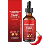 Rethes Gouttes de poivre de Cayenne, gouttes Aeluro Cayenne, liquide d'extrait de poivre de Cayenne Aeluro, goutte liquide de poivre de Cayenne naturelle, stimulateur du métabolisme, formule douce (1)