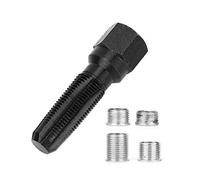Rethreading Bougie, 5pcs M14 * 1,25 Kit de réparation pour Filetage de Bougies d'allumage, Outil de réparation de Filetage de Cylindre d'alésoir de 14 mm, pour réparer Les filetages de Bougie