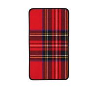 rethyrel Essuie-Mains à Carreaux Tartan Rouge, essuie-Mains en Velours Corail Débarbouillettes Visage Serviette de Bain Serviette de Plage 40x71 cm